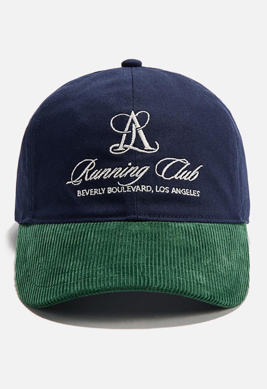 H&M - Corduroy-peak twill cap - dark blue/running club
