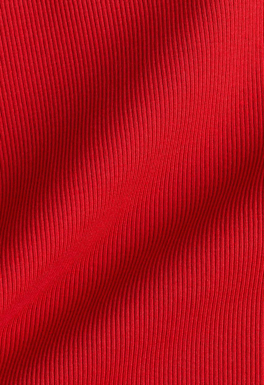 H&M - Ribbed boat-neck top - red