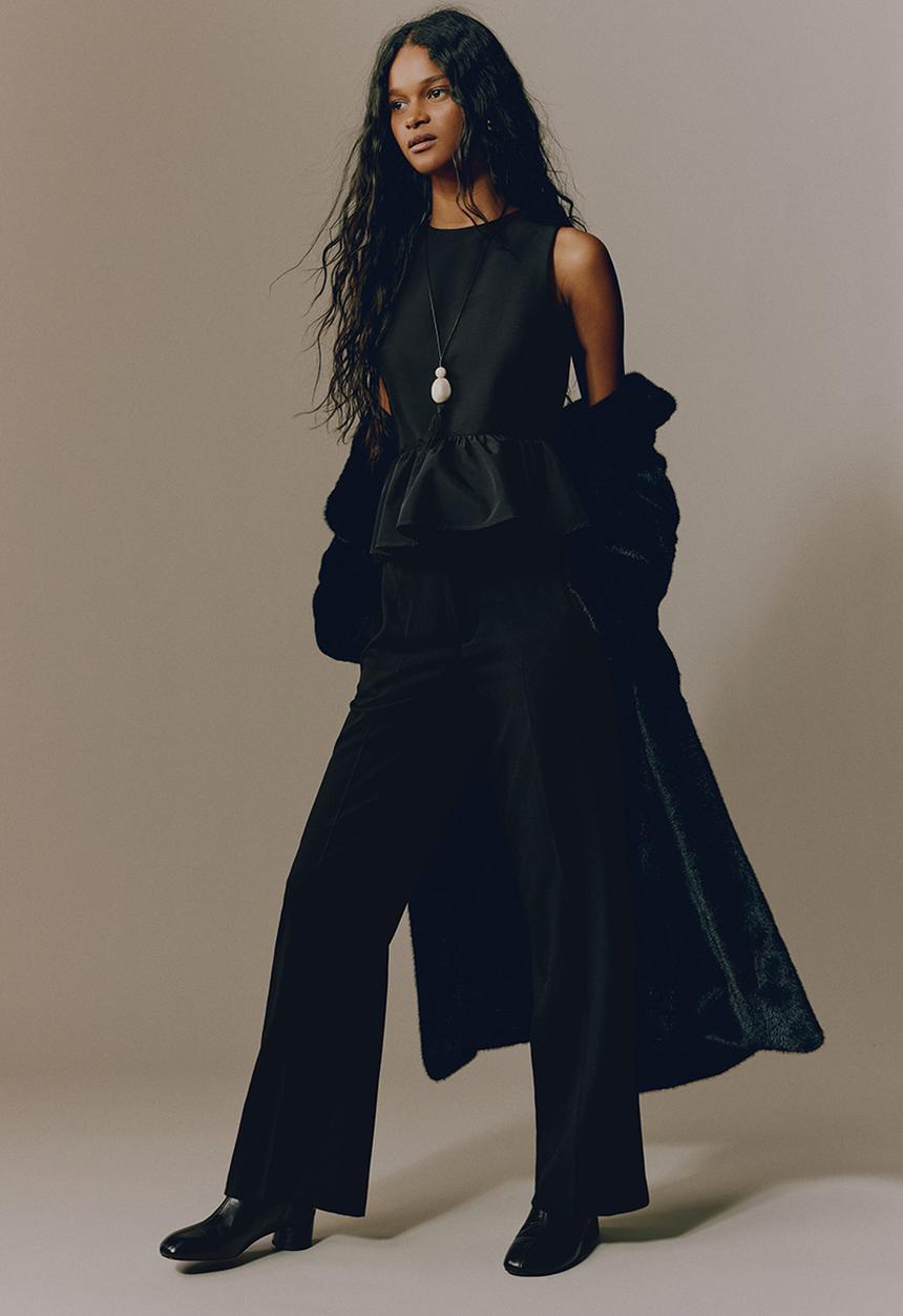 H&M - Tailored trousers - black