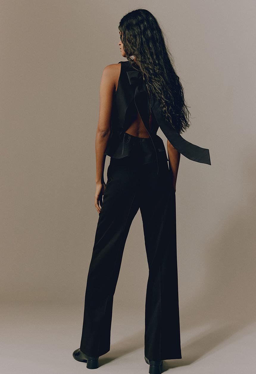H&M - Tailored trousers - black