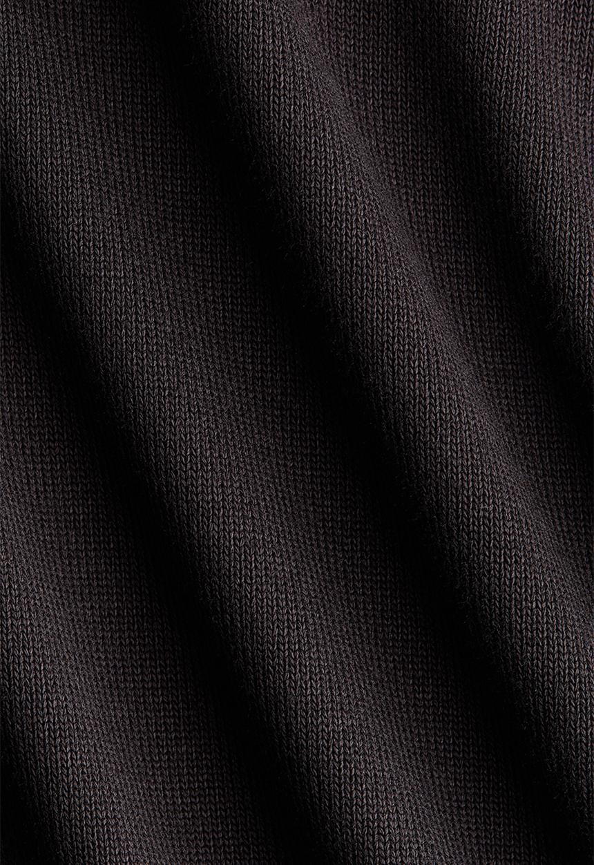 H&M - Draped fine-knit top - dark brown