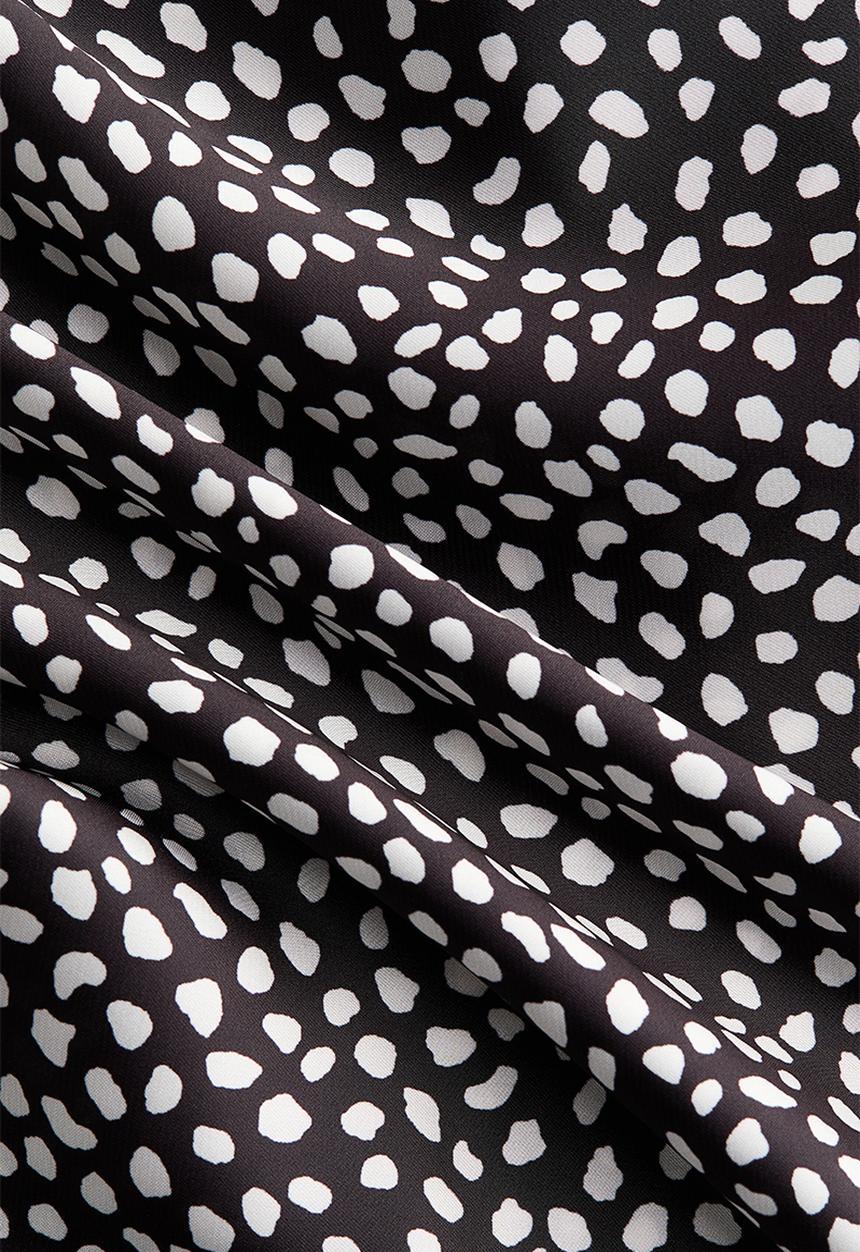 H&M - Skirt-layered trousers - black/spotted