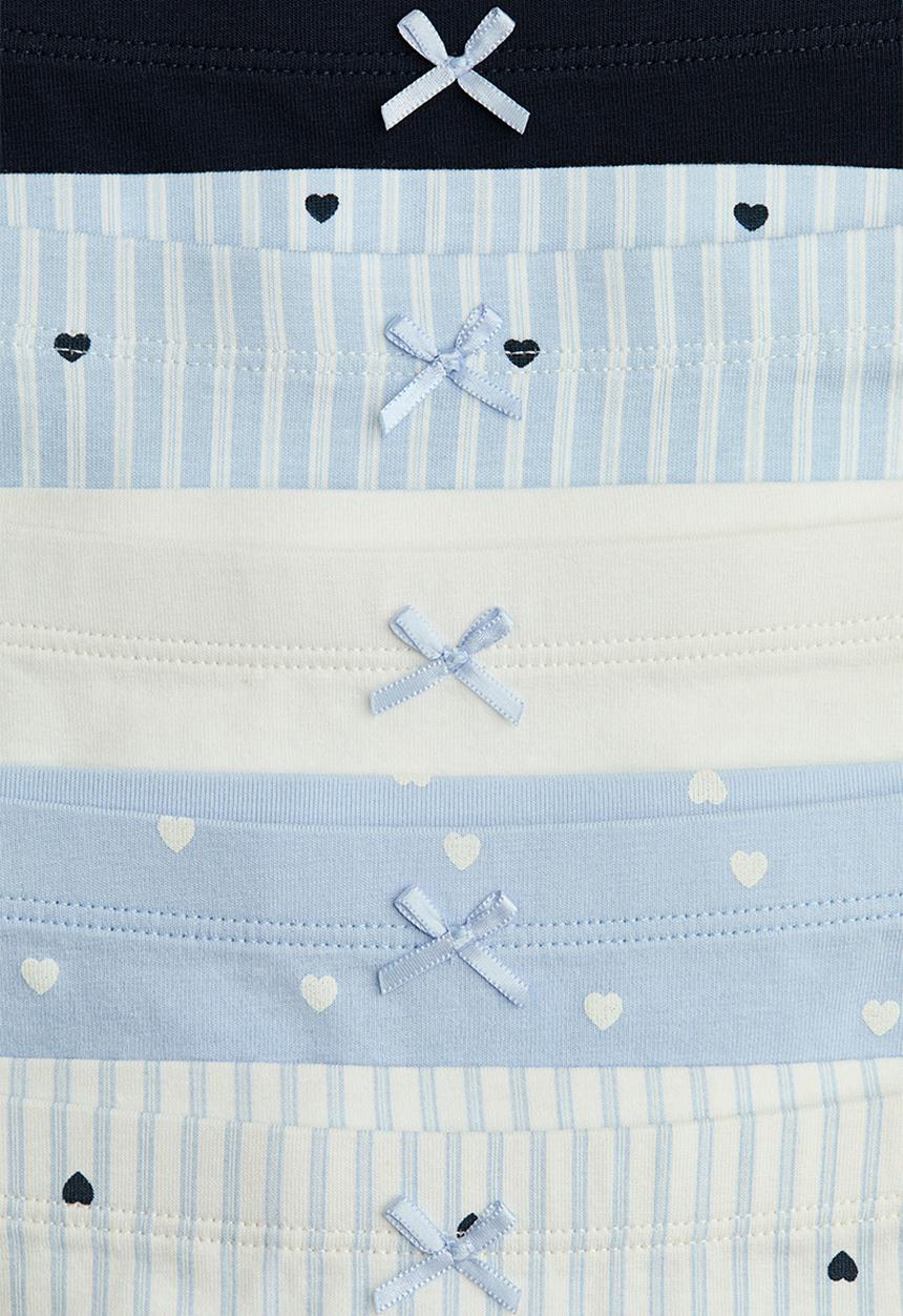 H&M - 5-Pack boxer briefs - blue/hearts