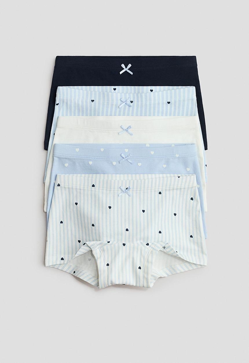 H&M - 5-Pack boxer briefs - blue/hearts