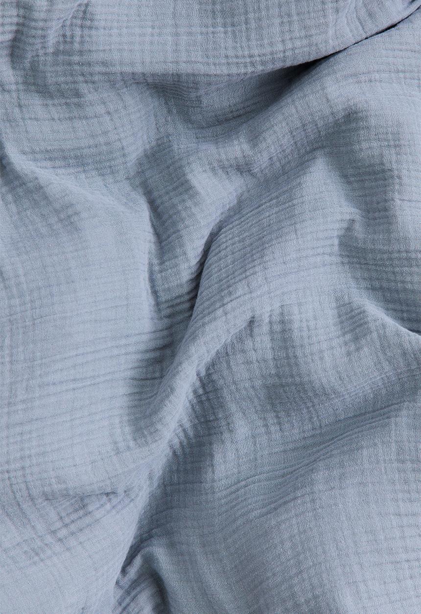 H&M - Muslin double/king duvet cover set - dusty blue