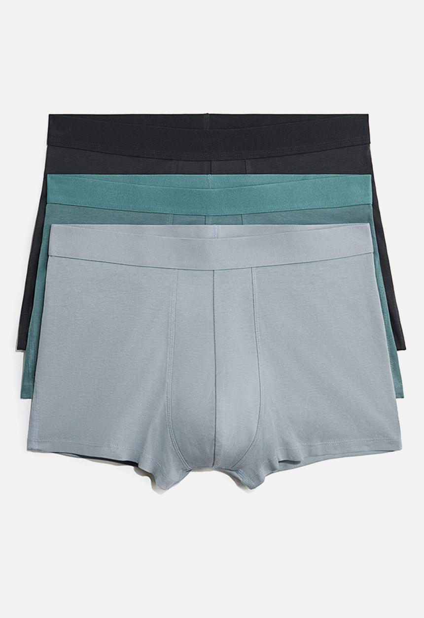 H&M - 3-Pack short trunks with lycra - turquoise