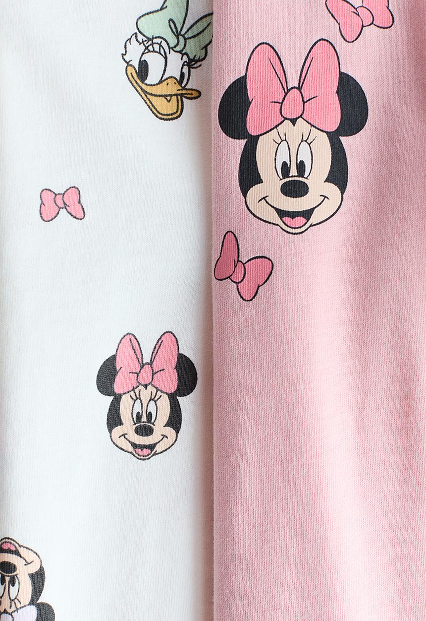 H&M - 2-Pack printed pyjamas - pink/minnie mouse