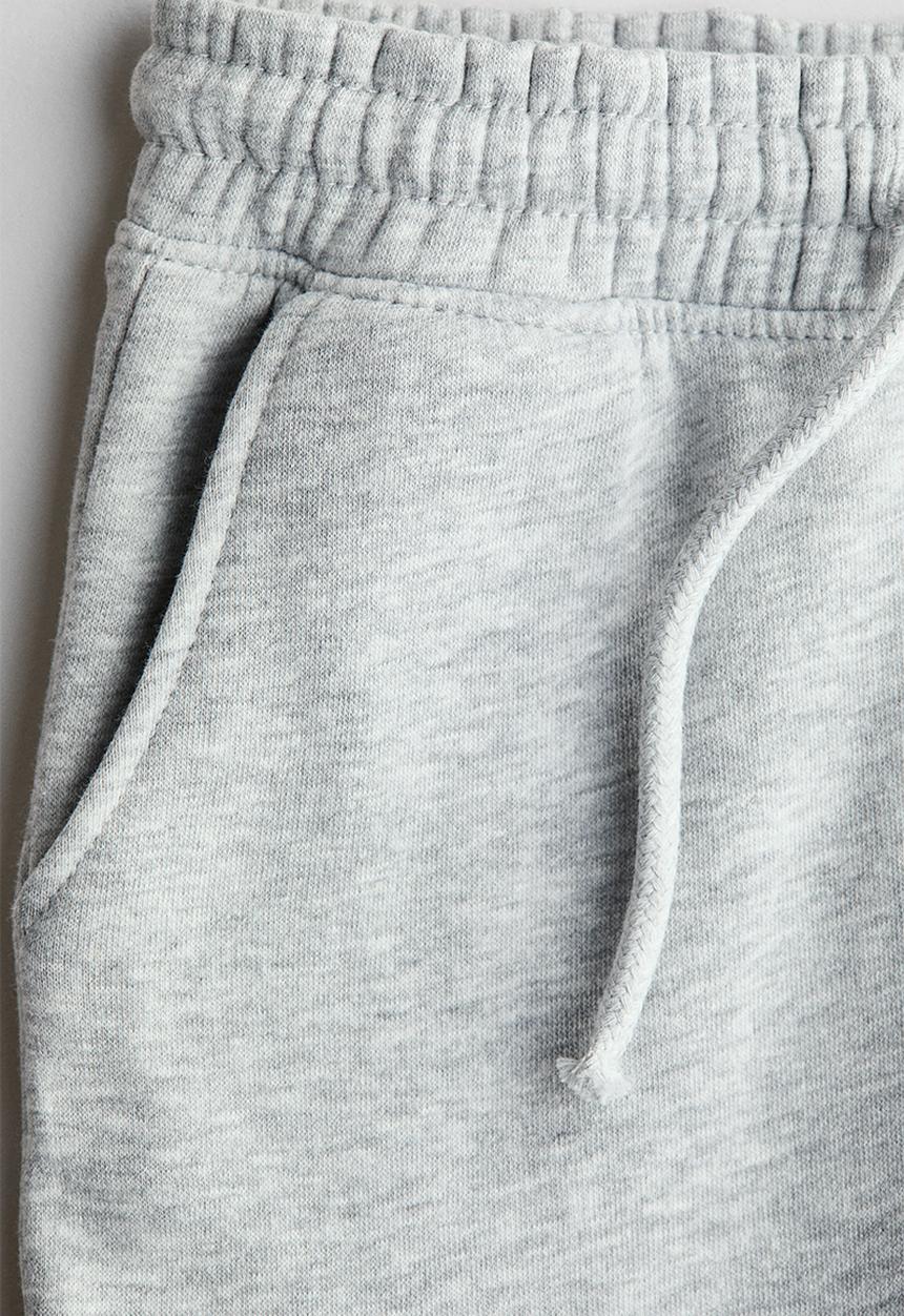 H&M - Brushed-inside cargo joggers - light grey marl