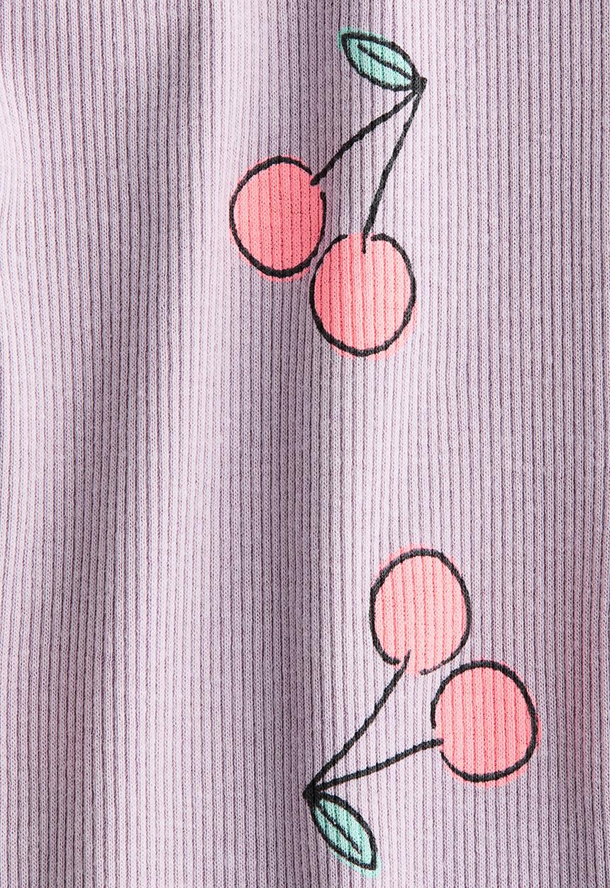 H&M - Flared leggings - light dusty purple/cherries