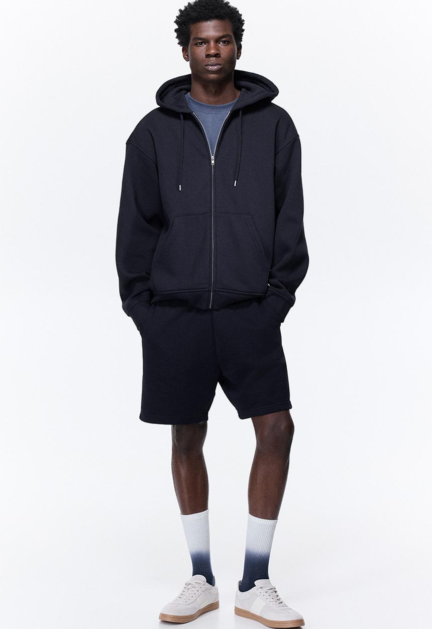 H&M - Regular fit sweatshorts - navy blue