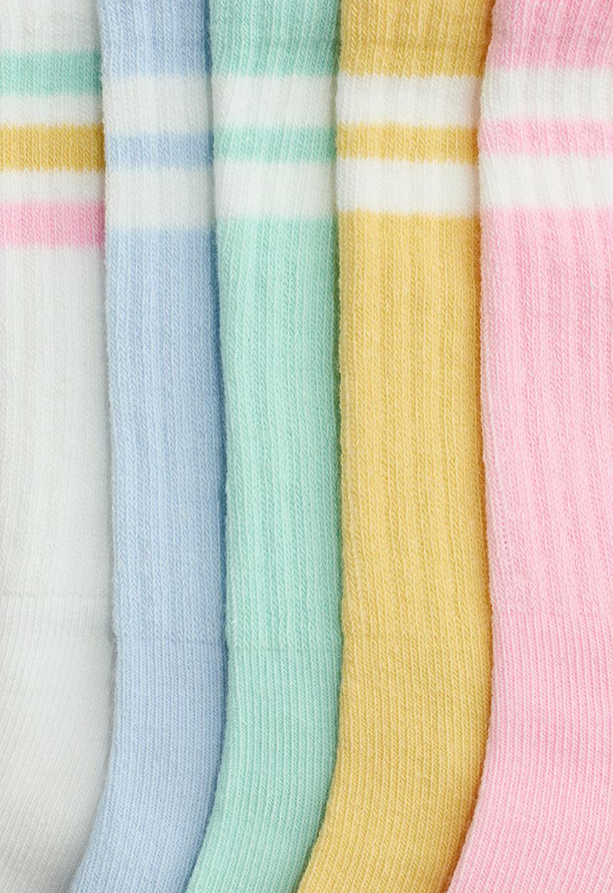 H&M - 5-Pack socks - pink/mint green