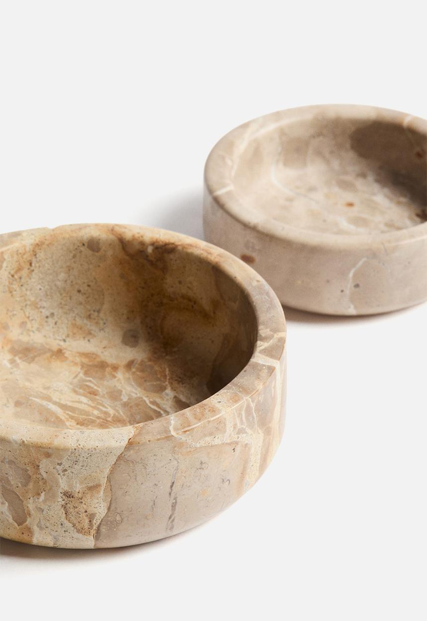 H&M - 2-pack marble bowls - beige