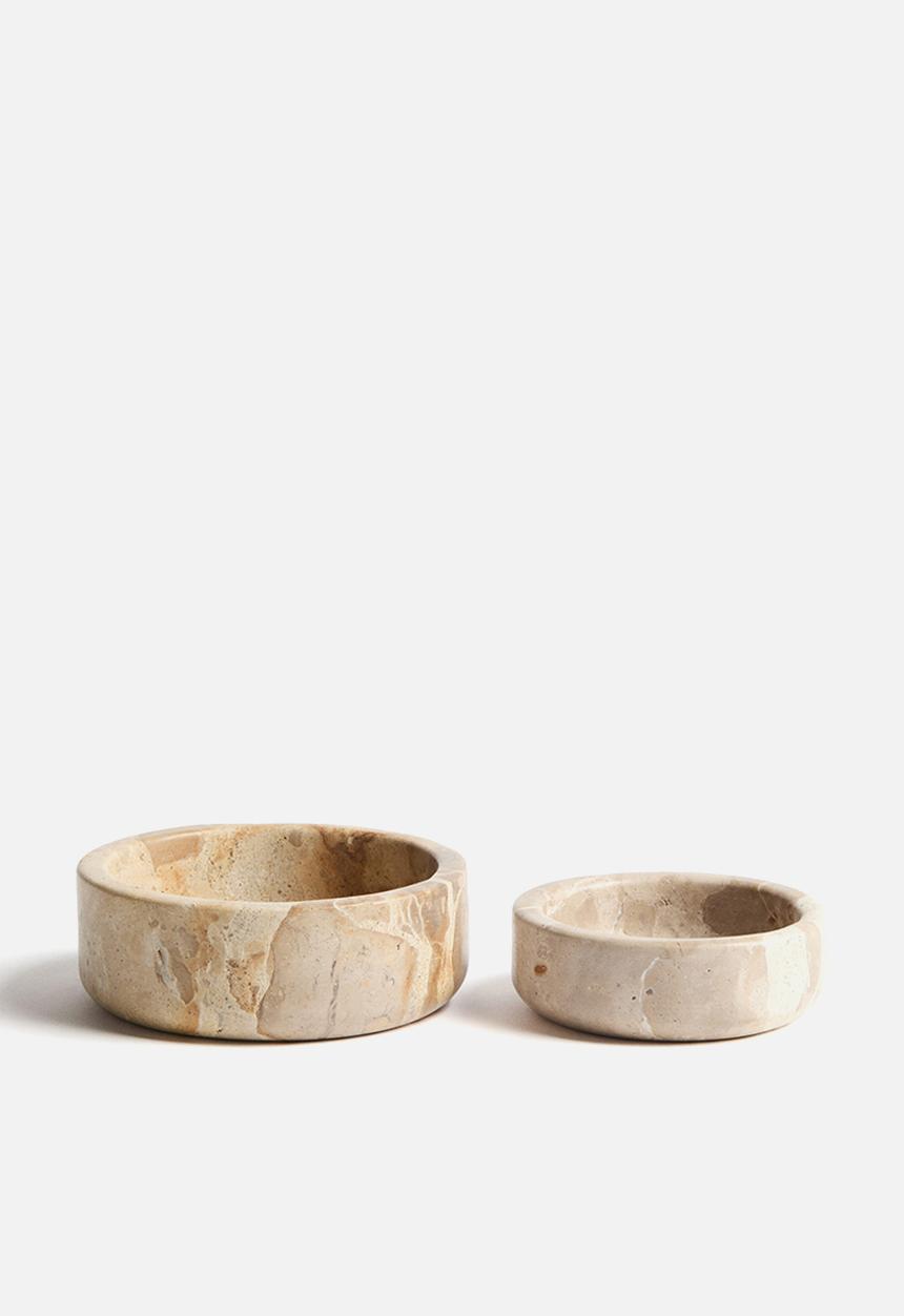 H&M - 2-pack marble bowls - beige