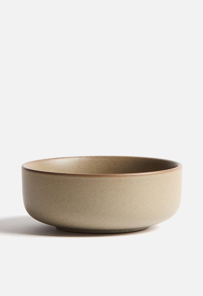 H&M - Reactive-glaze stoneware bowl - beige