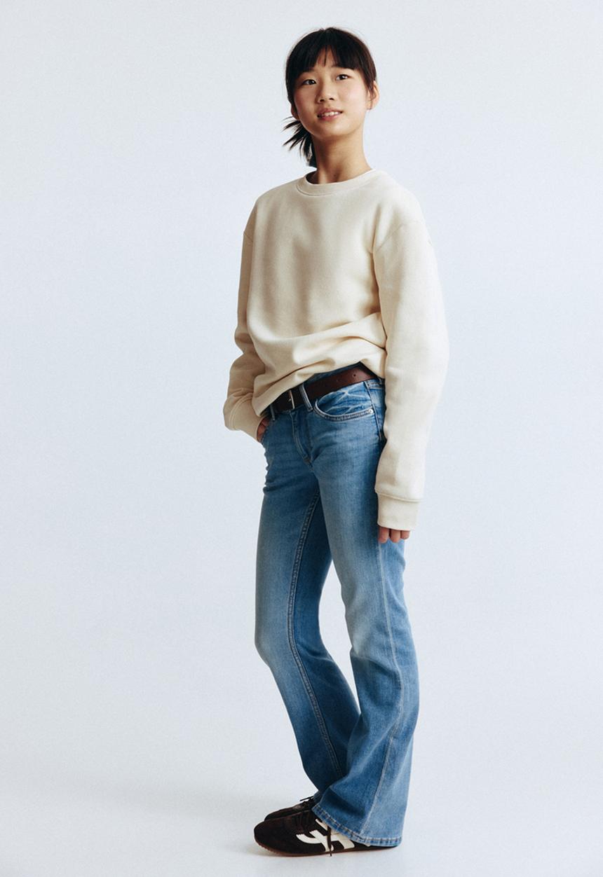 H&M - Flared leg low jeans - denim blue