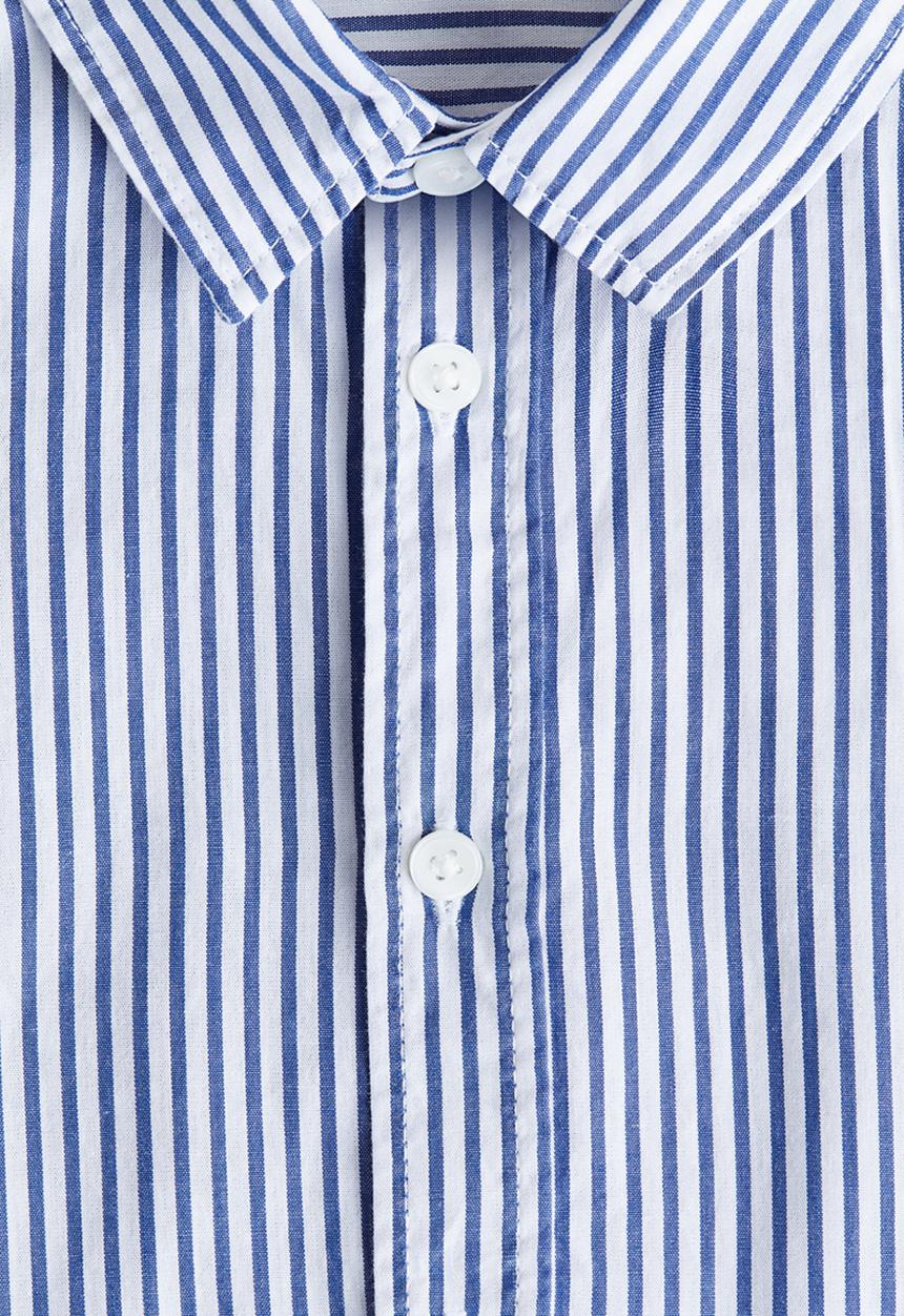 H&M - Cotton shirt - blue/white striped
