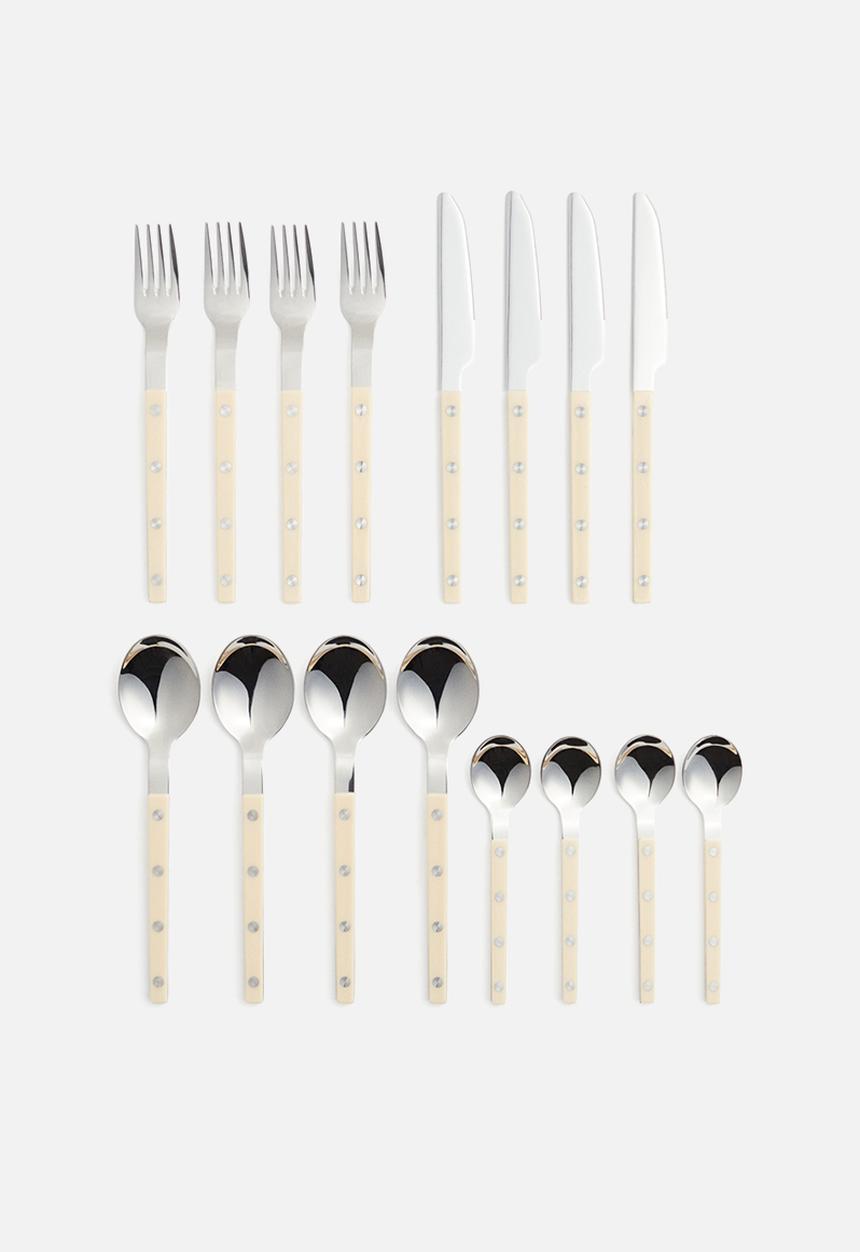 H&M - 16-piece cutlery set - light beige