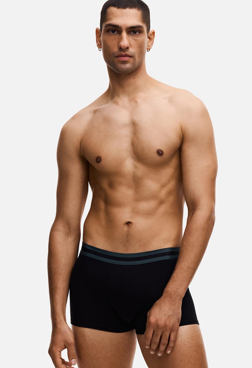H&M - 3-Pack short trunks with lycra - black