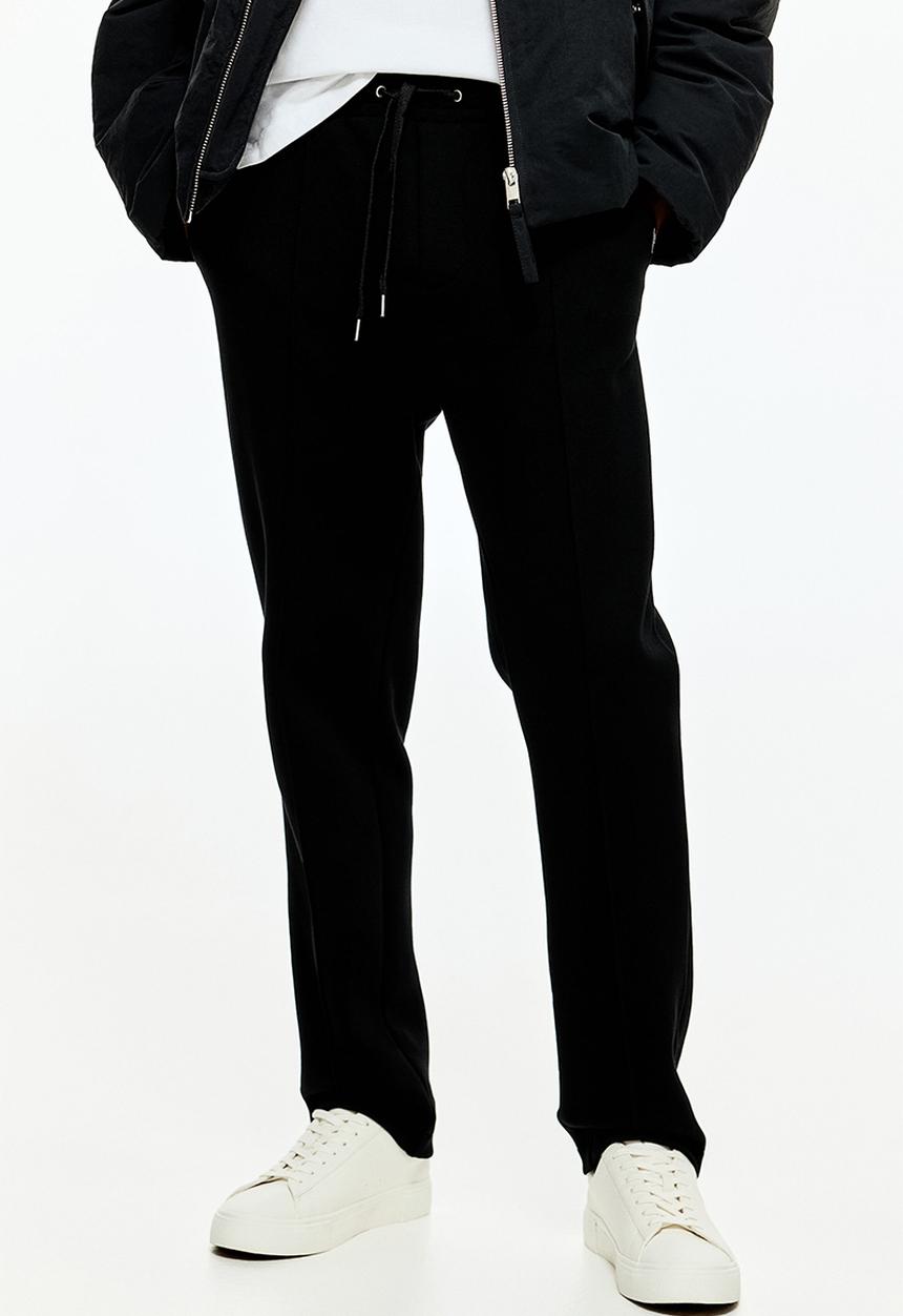 H&M - Regular fit tailored joggers - black