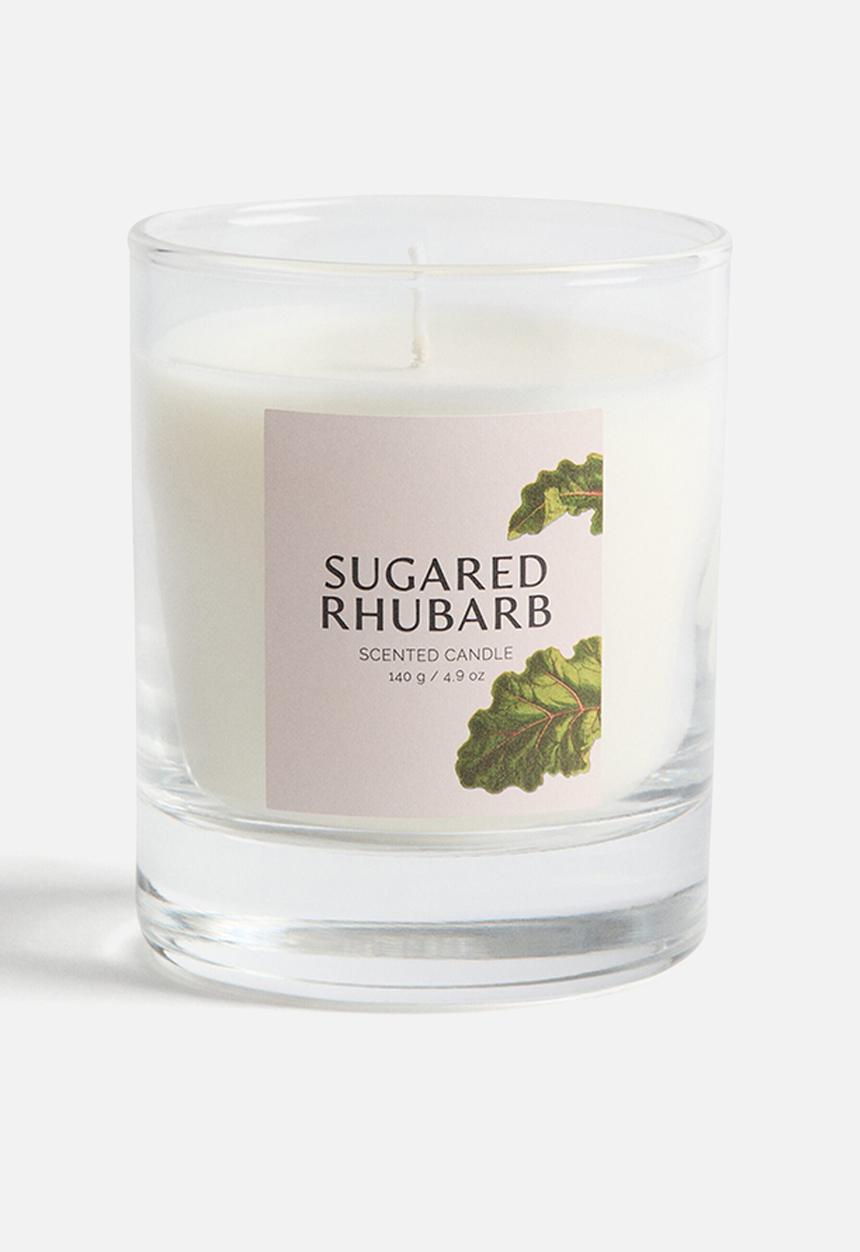 H&M - Scented candle in glass holder - sugared rhubarb