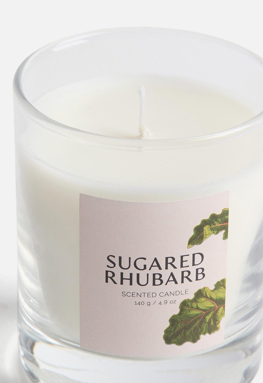 H&M - Scented candle in glass holder - sugared rhubarb