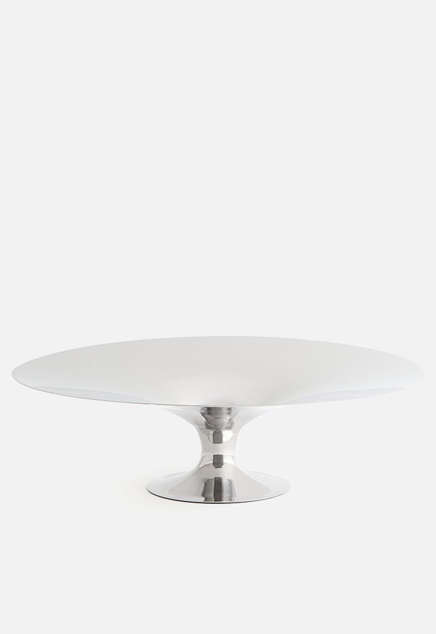 H&M - Footed stainless steel bowl - silver-coloured