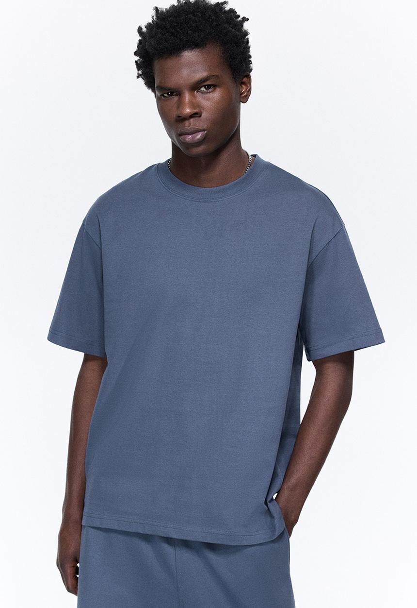 H&M - Relaxed fit T-shirt - dusty blue
