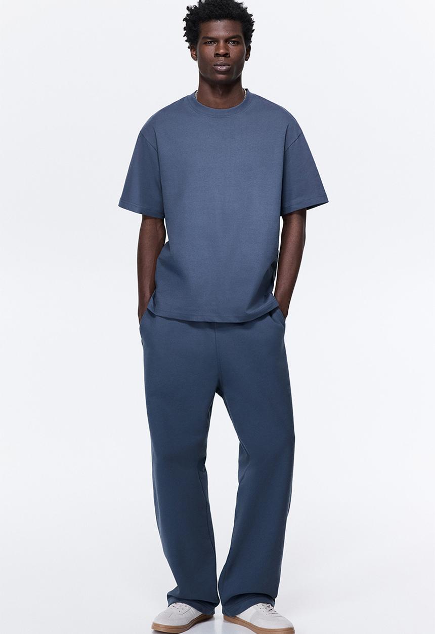 H&M - Relaxed fit T-shirt - dusty blue