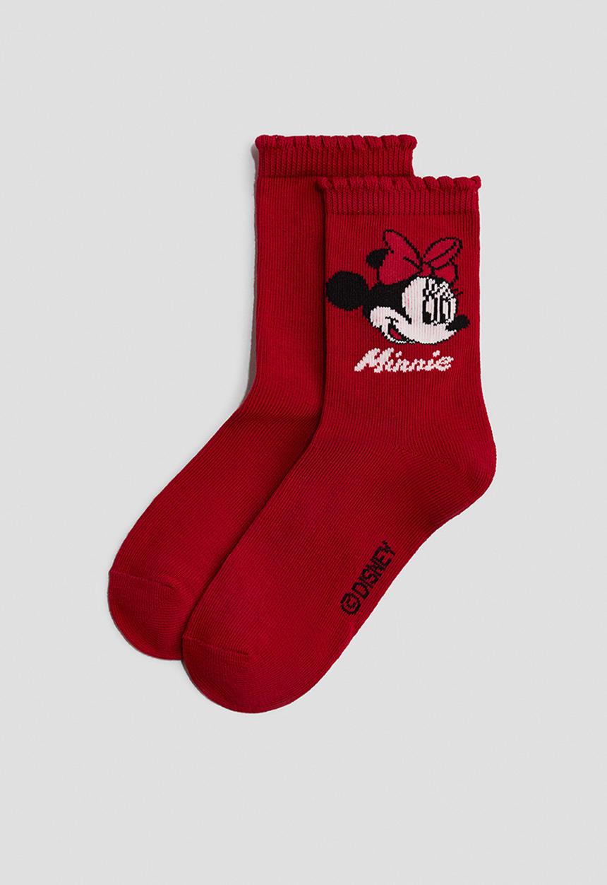 H&M - 5-Pack motif-detail socks - red/minnie mouse
