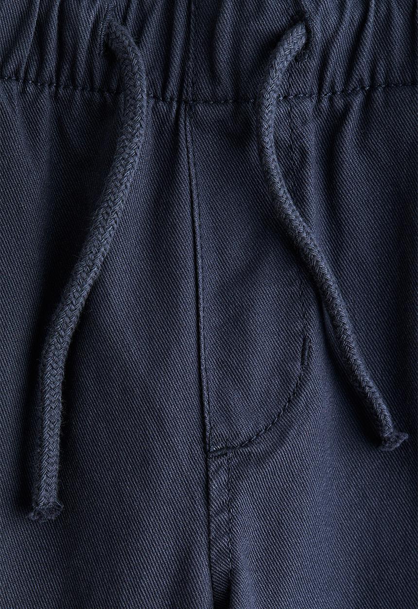 H&M - Cotton twill joggers - navy blue