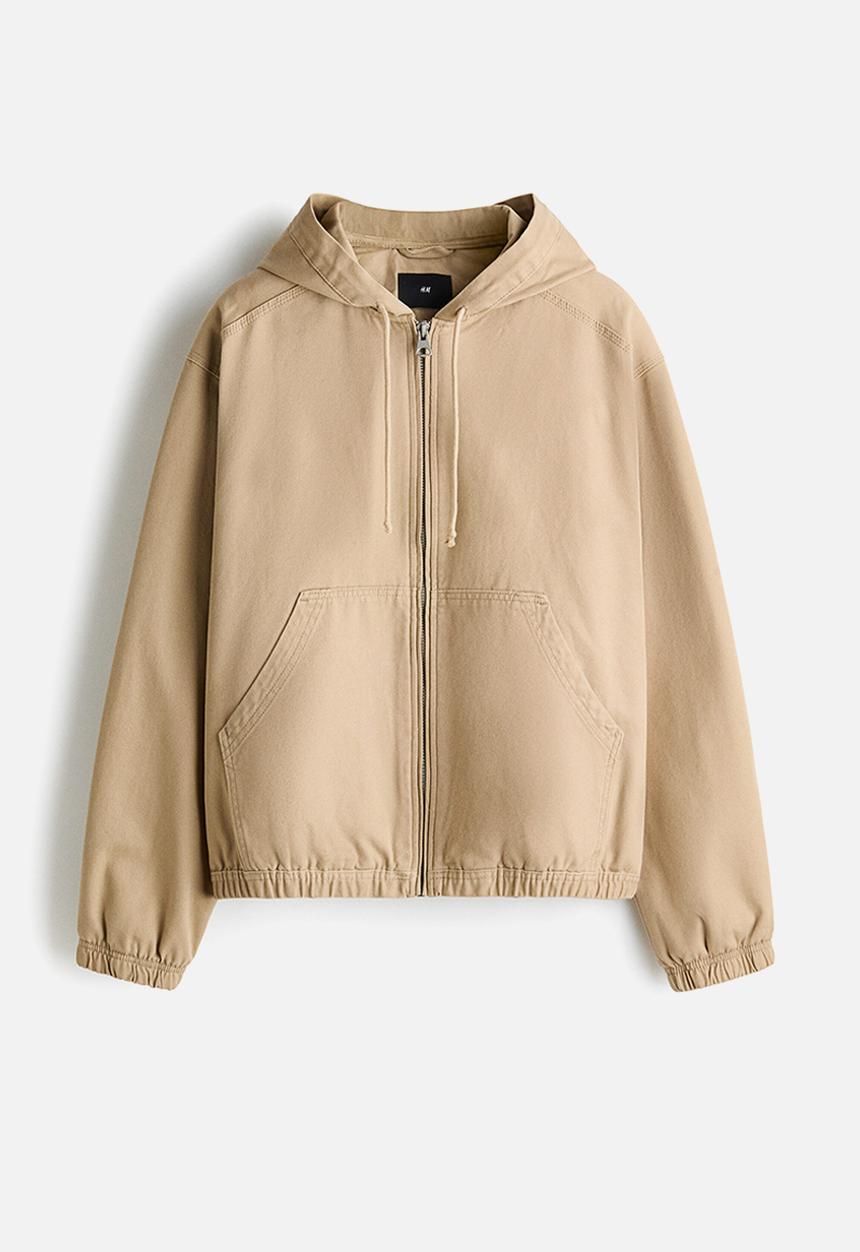 H&M - Hooded workwear jacket - beige