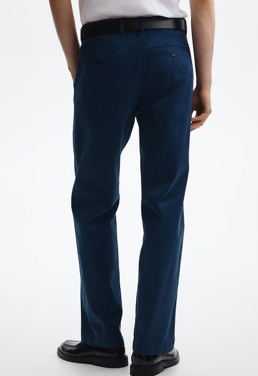 H&M - Relaxed fit cotton chinos - dark blue