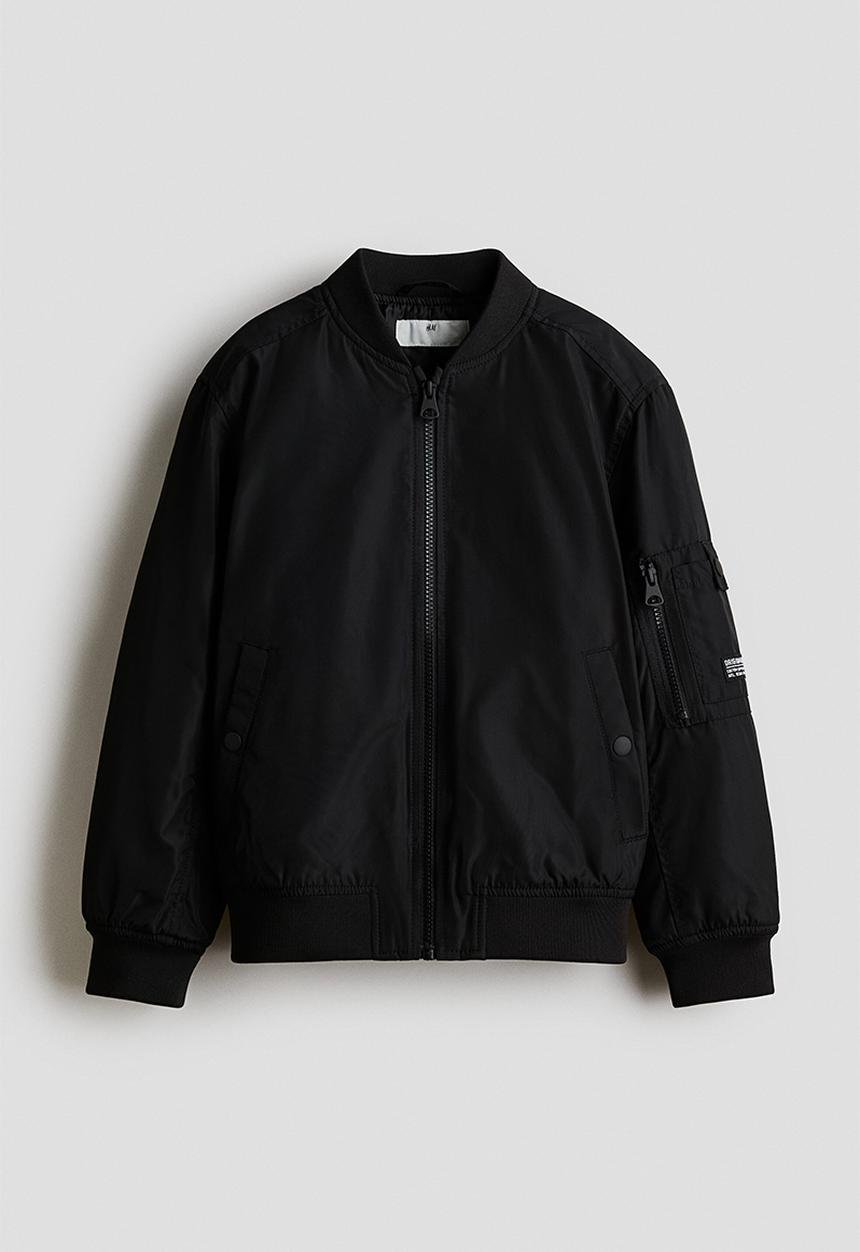 H&M - Padded bomber jacket - black