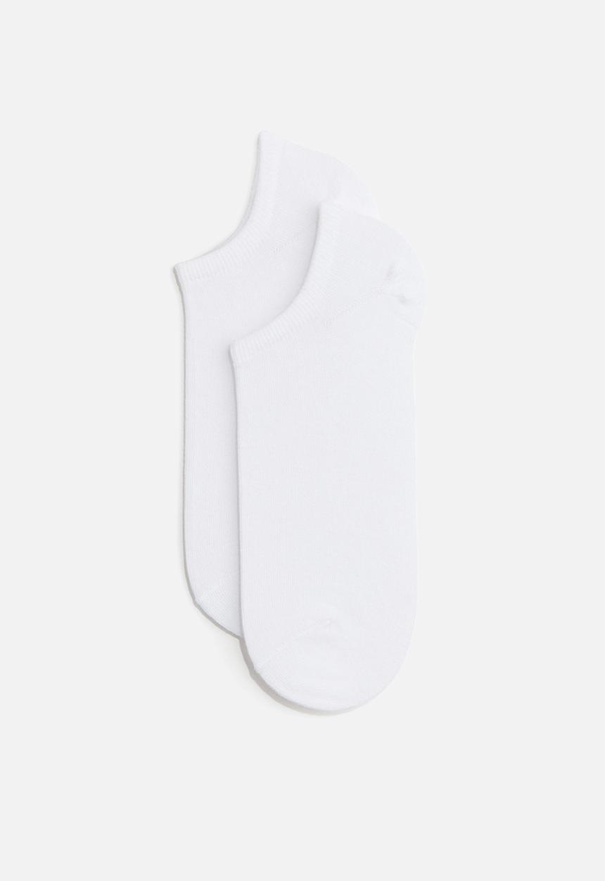 H&M - 5-Pack trainer socks with lycra - white