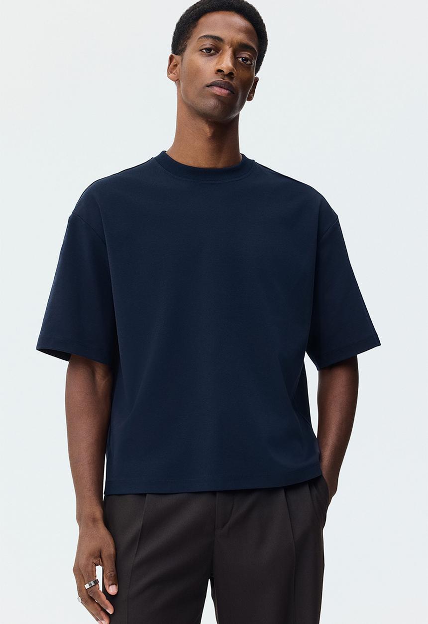 H&M - Oversized fit T-shirt - navy blue