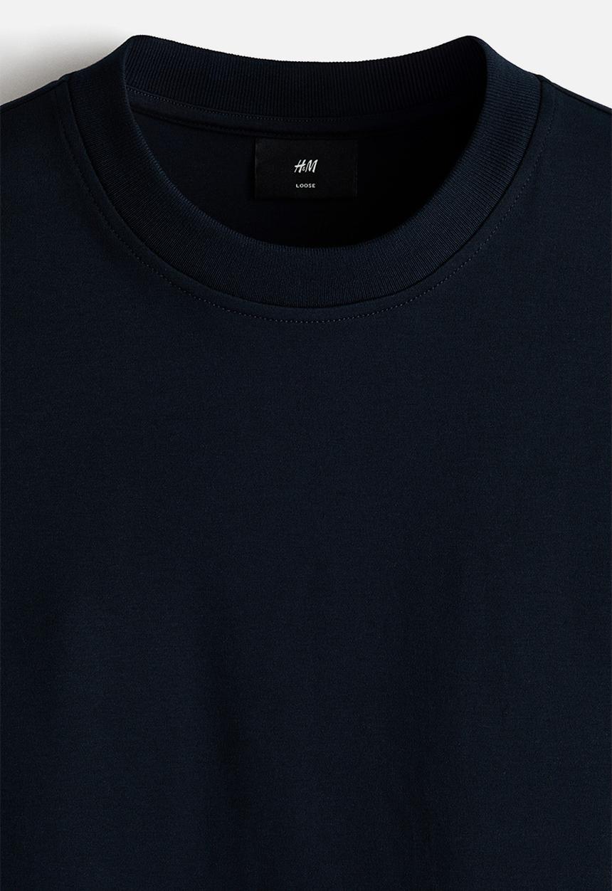 H&M - Oversized fit T-shirt - navy blue
