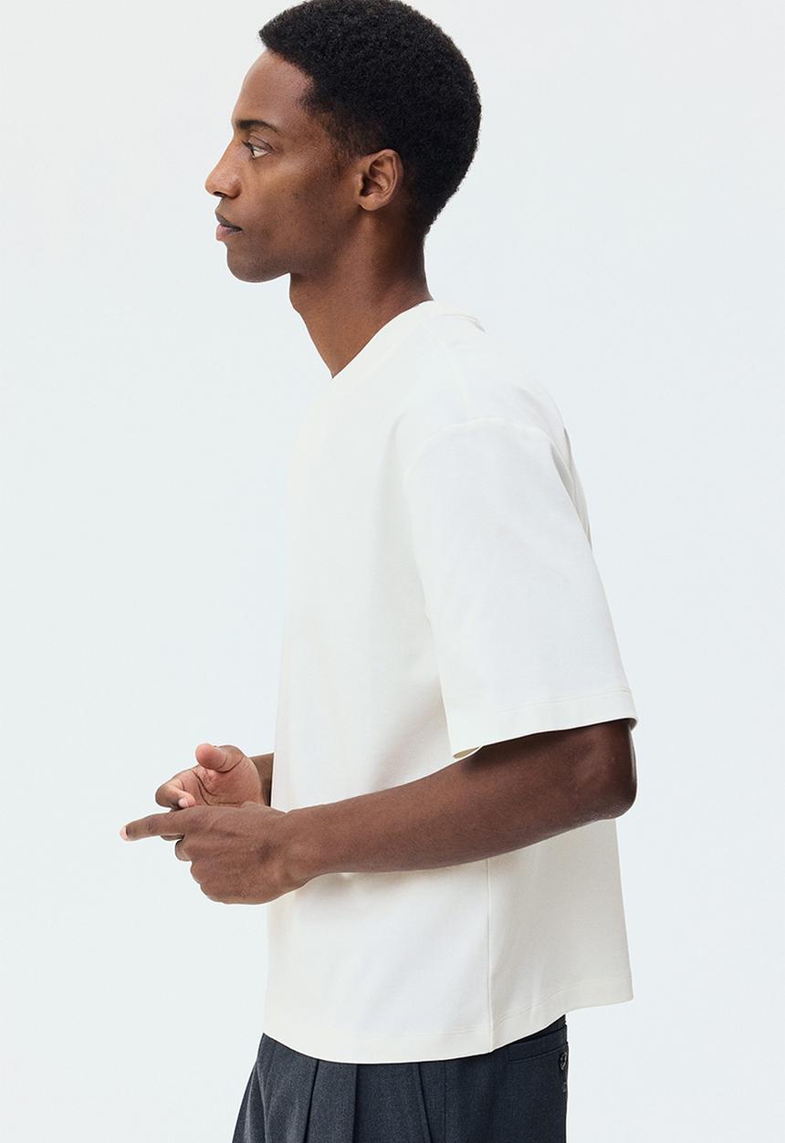 H&M - Oversized fit T-shirt - cream