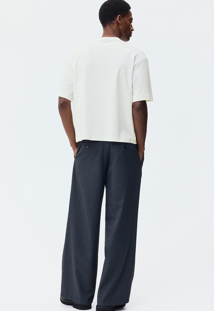 H&M - Oversized fit T-shirt - cream
