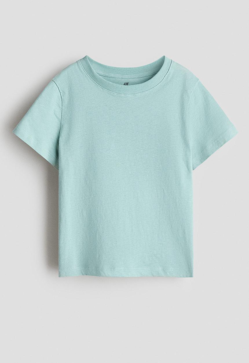 H&M - Cotton T-shirt - dusty turquoise