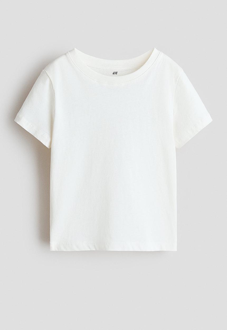 H&M - Cotton T-shirt - white