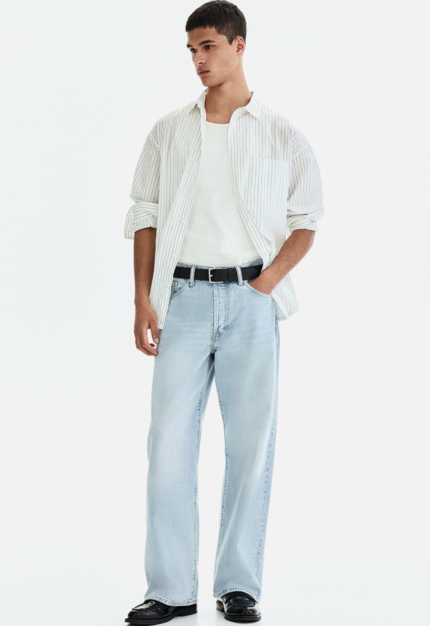 H&M - Loose jeans - light denim blue