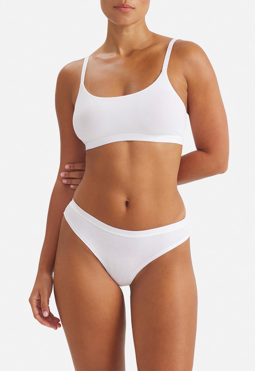 adidas Performance - Single scoop bralette - white