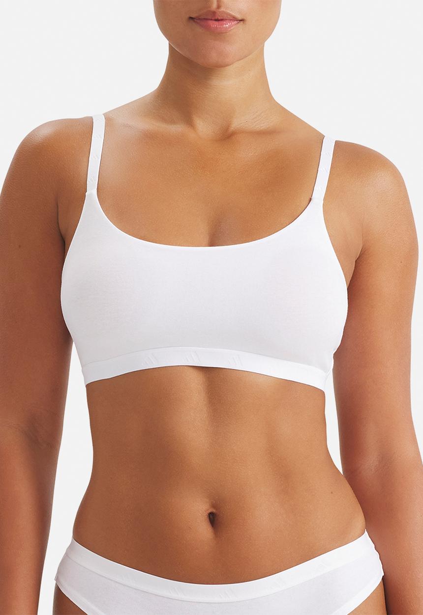adidas Performance - Single scoop bralette - white