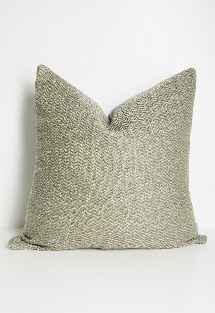 Sixth Floor - Blaze Outdoor/Indoor Geo Cushion Cover - Sage