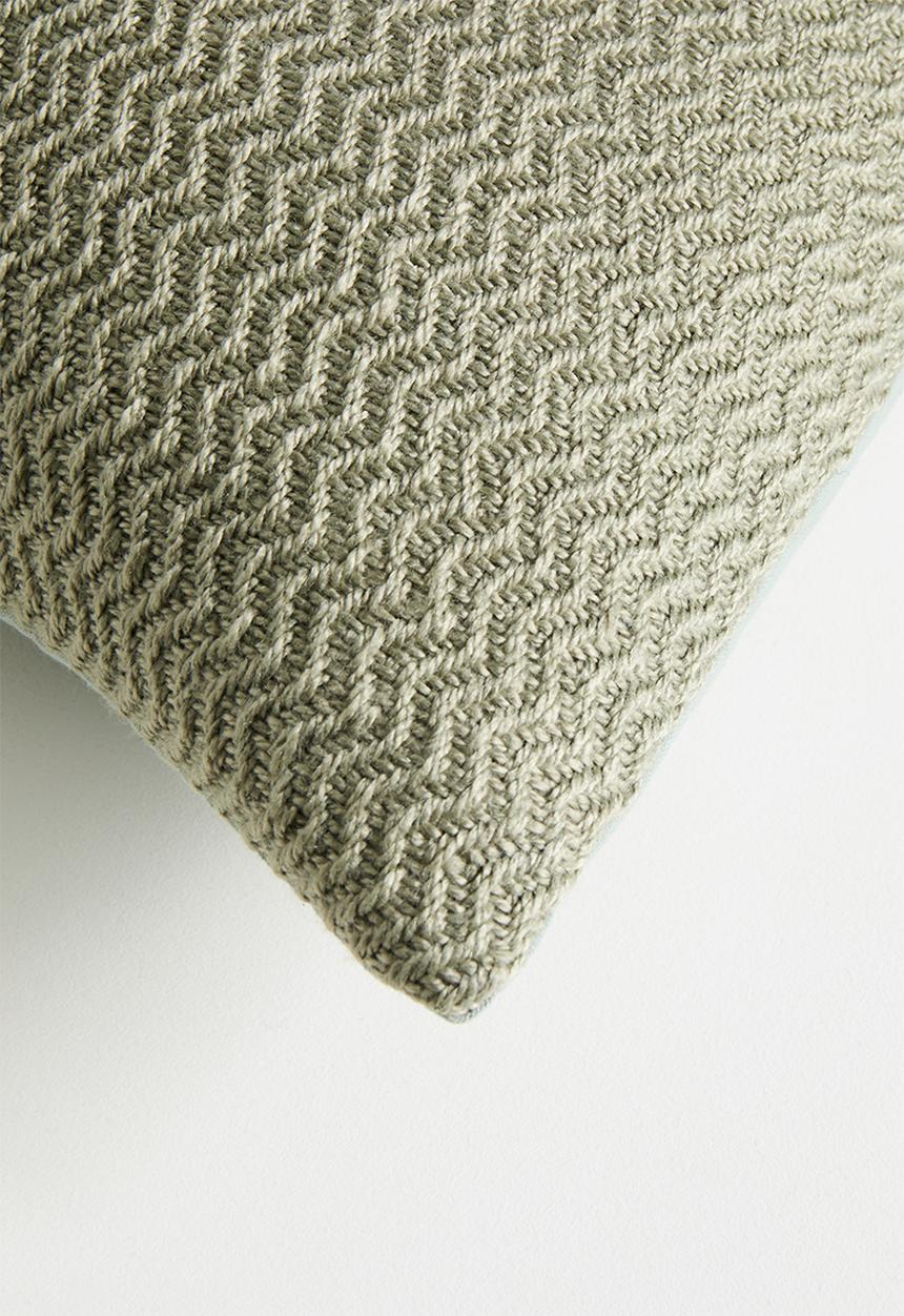 Sixth Floor - Blaze Outdoor/Indoor Geo Cushion Cover - Sage
