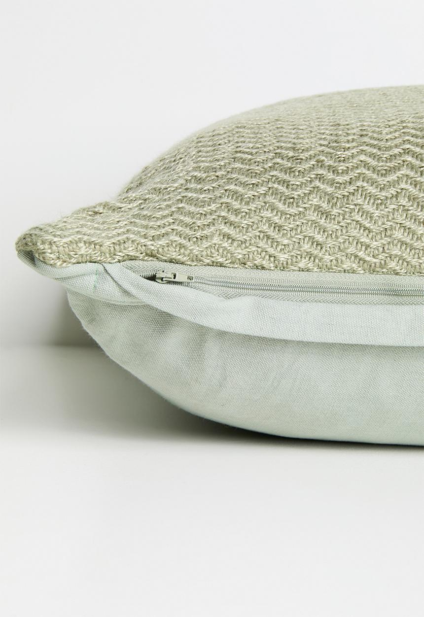Sixth Floor - Blaze Outdoor/Indoor Geo Cushion Cover - Sage