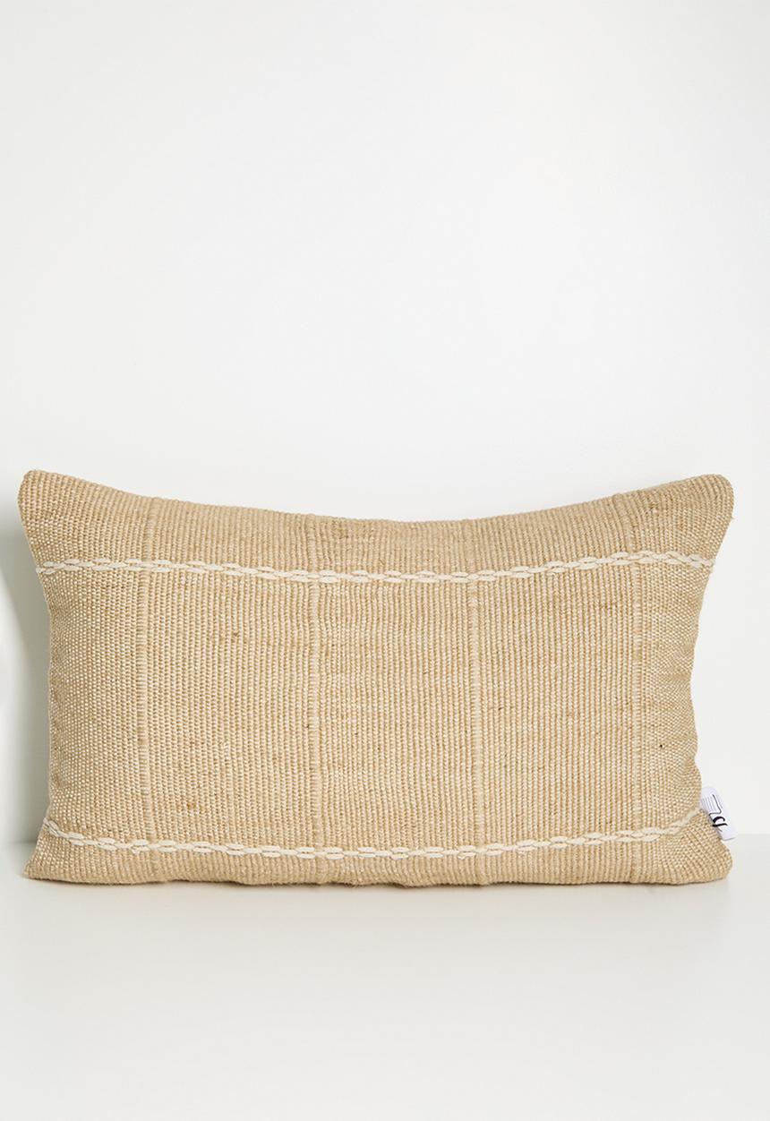 Sixth Floor - Fin Jute & Cotton Woven Cushion Cover - Natural