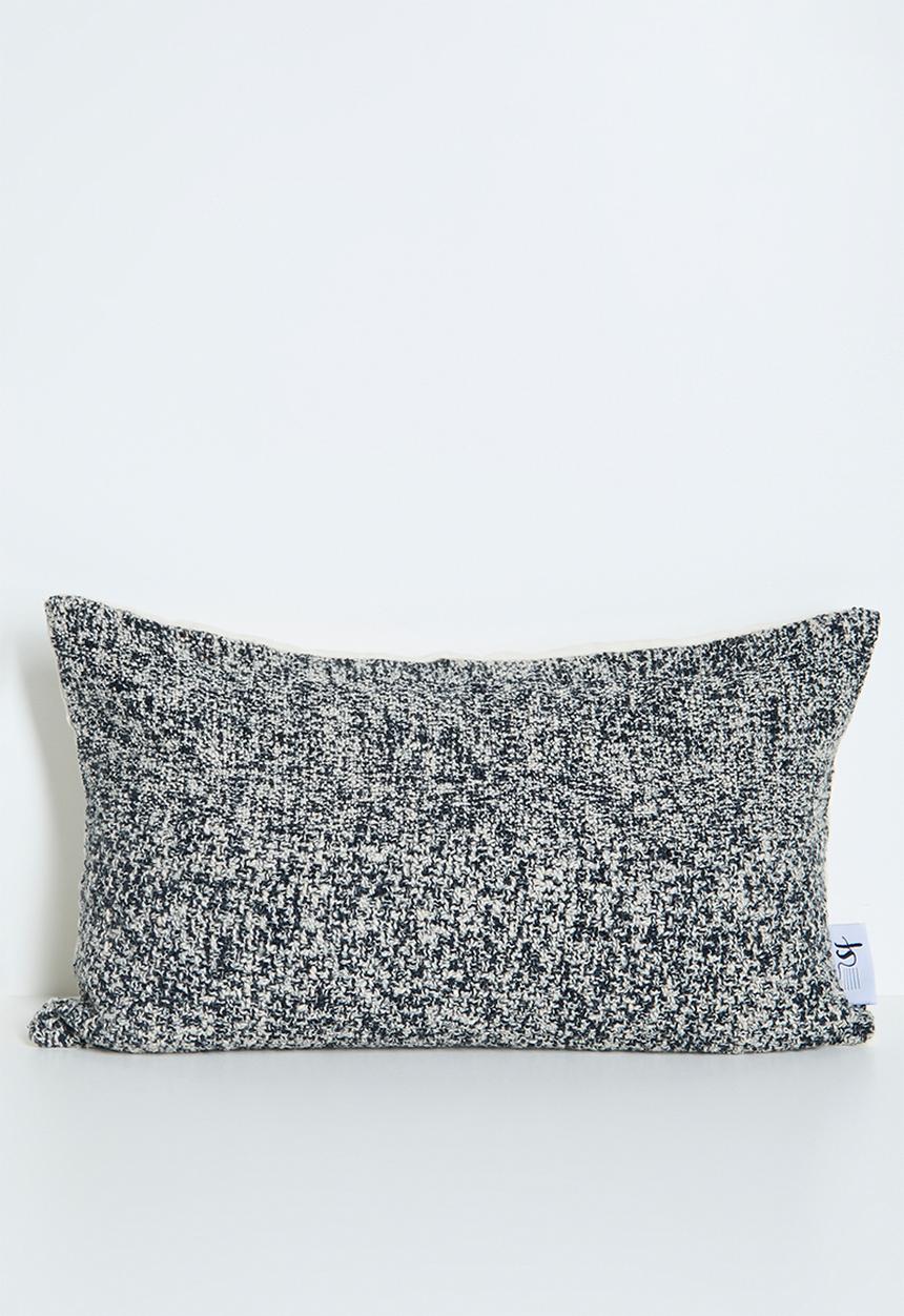 Sixth Floor - Gray Woven Cotton Scatter Cushion Cover Charcoal