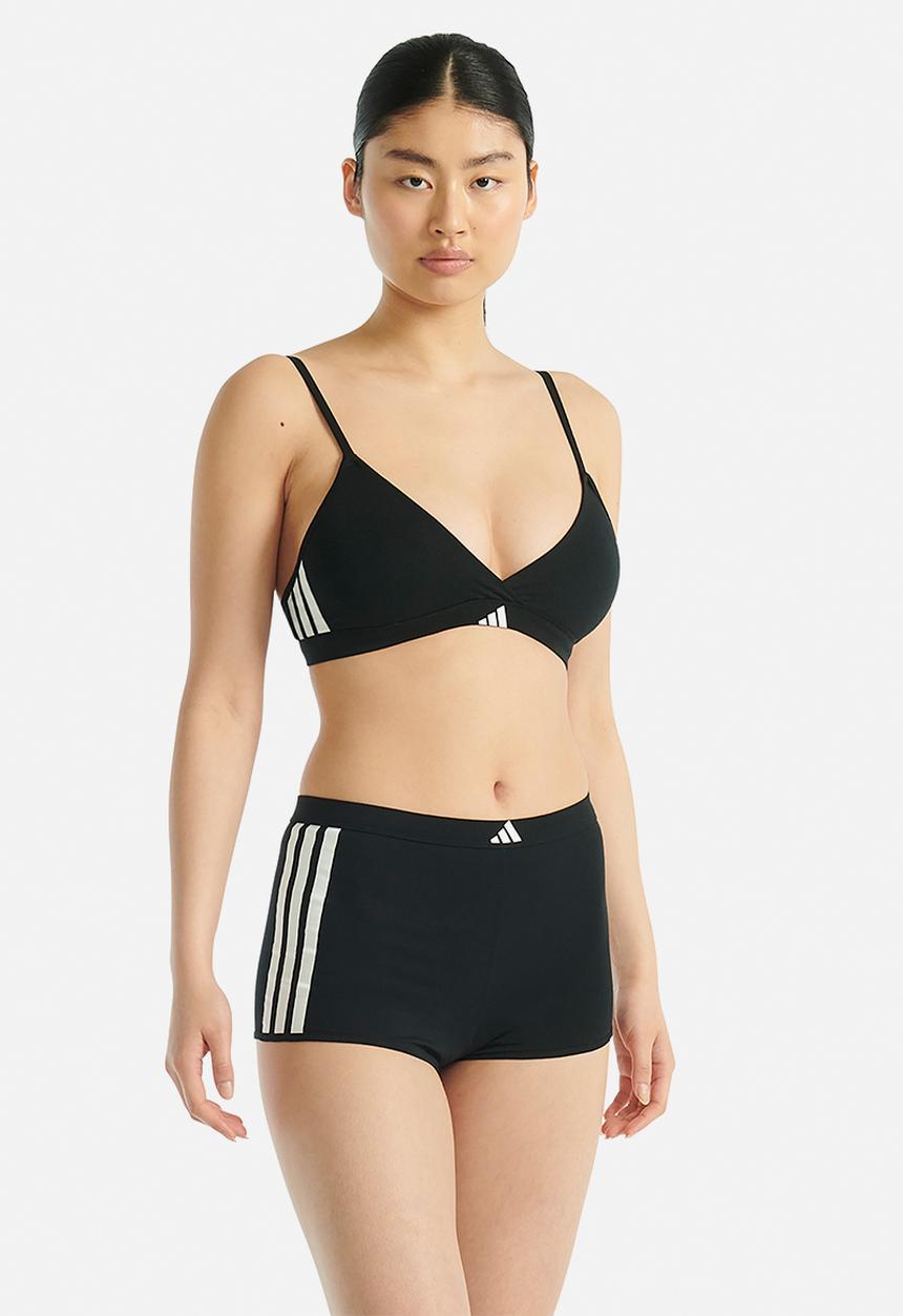 adidas Performance - 3 Stripes knit short black - black