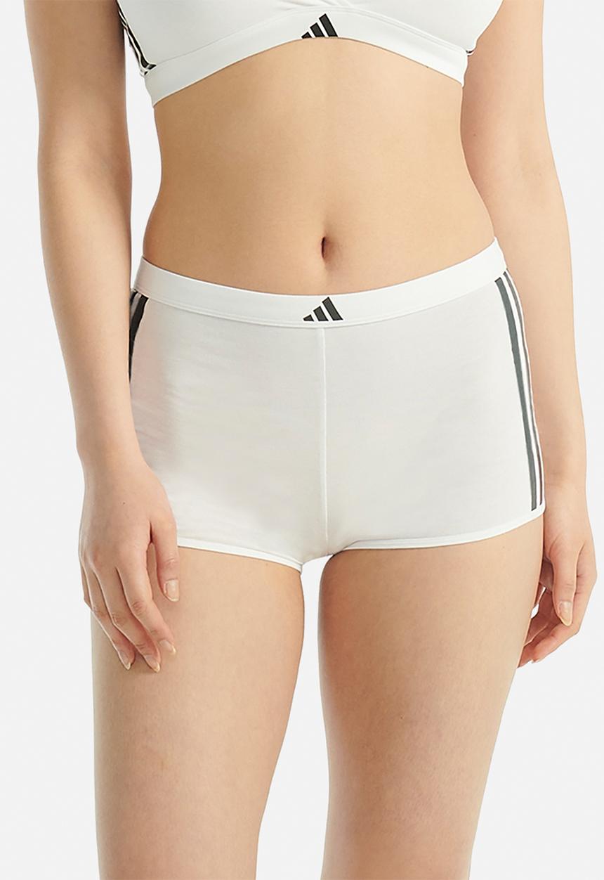 adidas Performance - 3 Stripes knit short - white